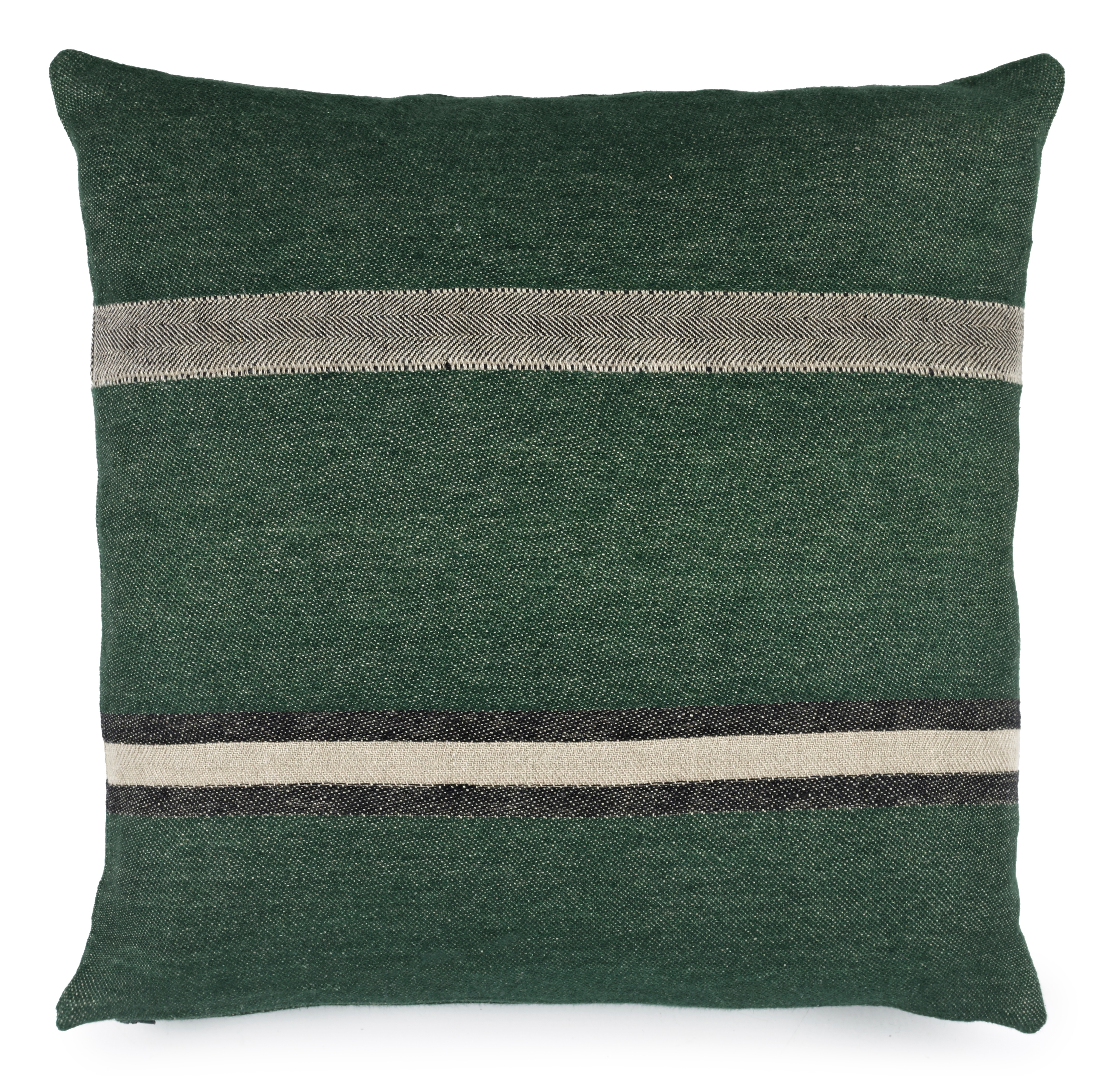 Libeco Kissenbezug Racing Green schwarz natur 50x50 cm Libeco Kissenbezug Racing Green schwarz natur 50x50 cm