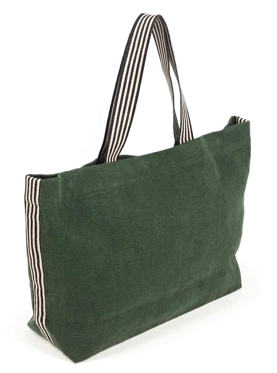 Libeco Schutertasche Billie grün/schwarz/offwhite