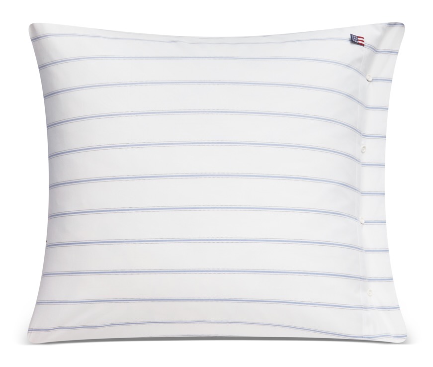 Lexington Kissenbezug Pin Point Oxford Stripe weiß/blau 40x80 Lexington Kissenbezug Pin Point Oxford Stripe weiß/blau 40x80