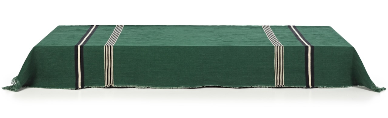 Libeco Plaid Nell grün/natur/schwarz