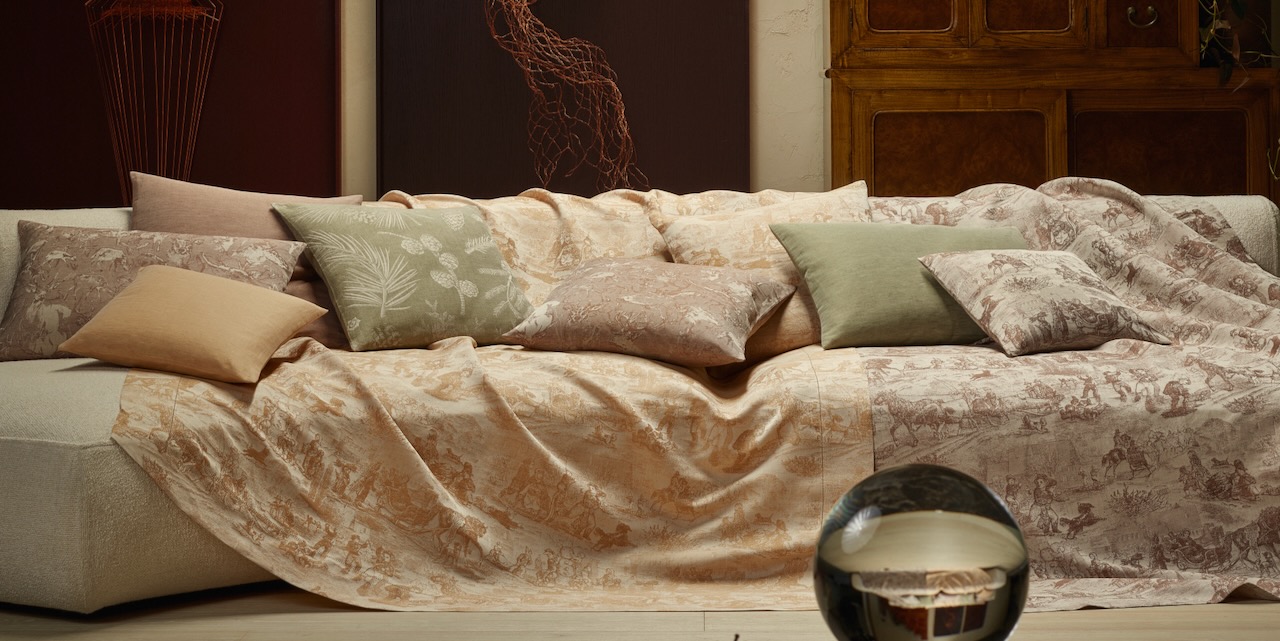 Leitner Kissen mocha caramel moss 640