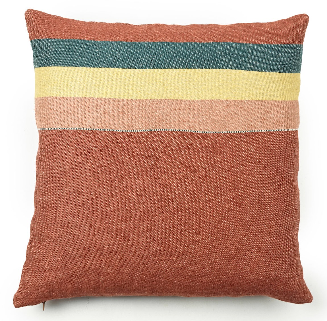 Libeco Kissenbezug Old Rose braun/grün/gelb Libeco Kissenbezug Old Rose braun/grün/gelb