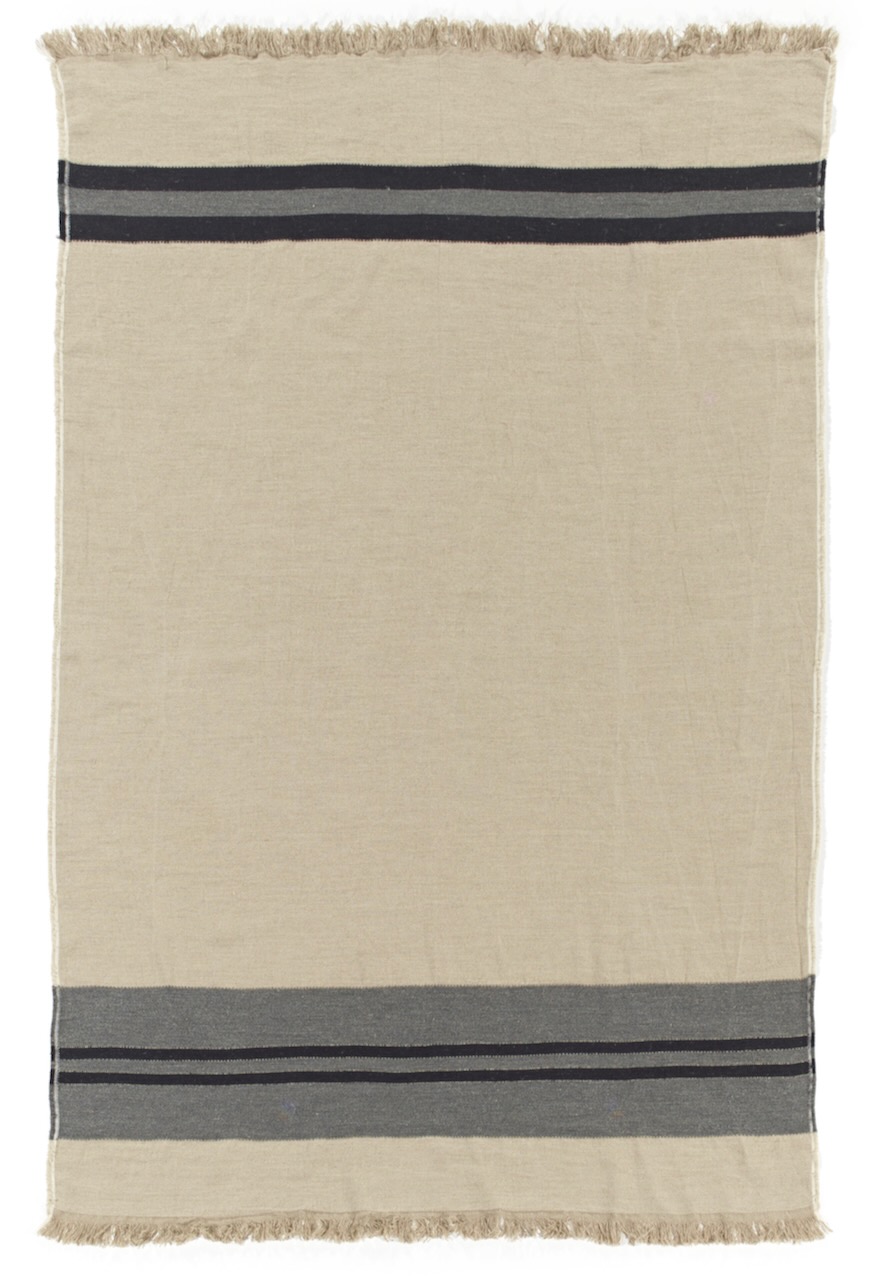 Libeco Plaid Black House Stripe natur/grau/schwarz