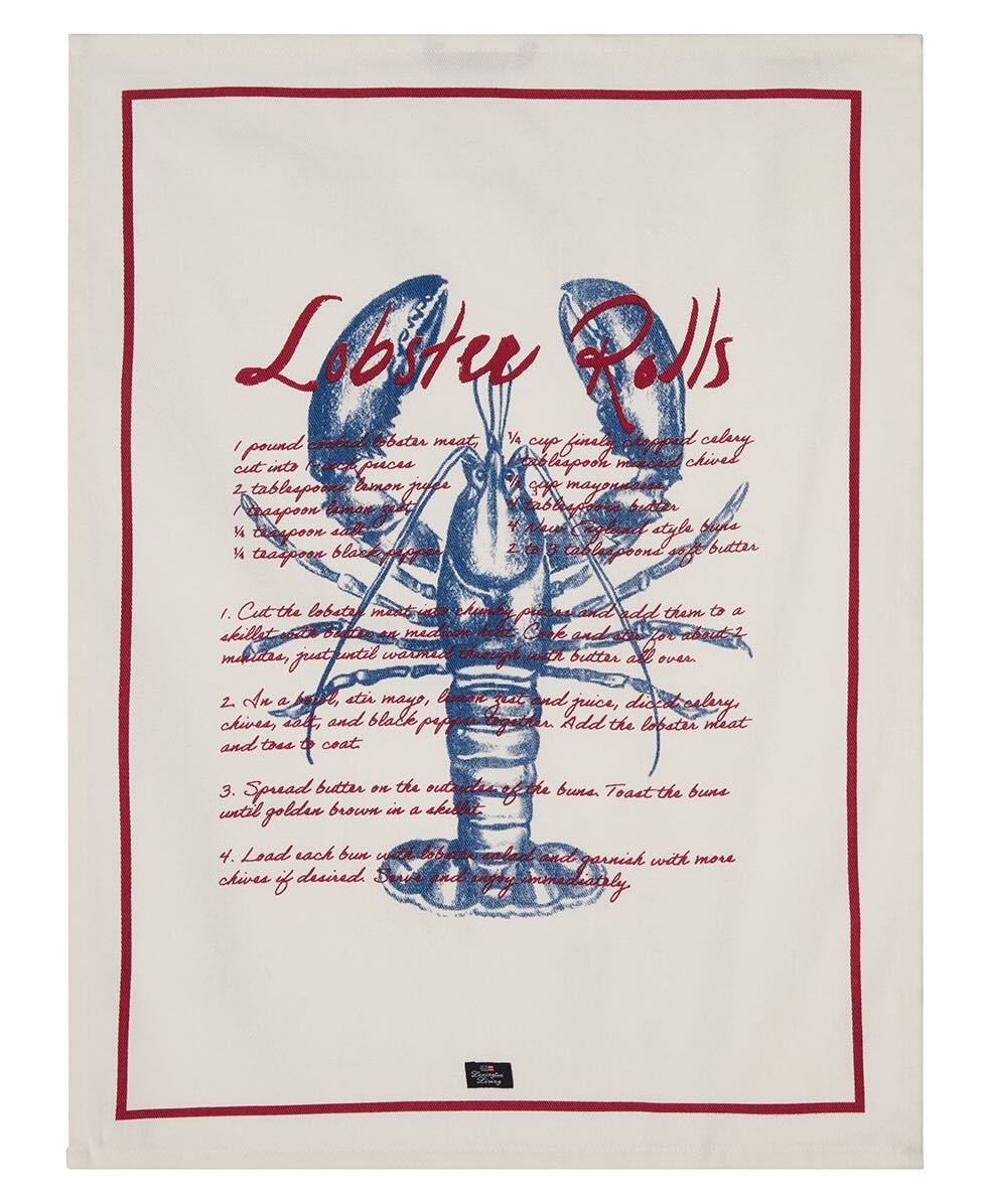 Lexington Geschirrtuch Lobster weiß/blau/rot