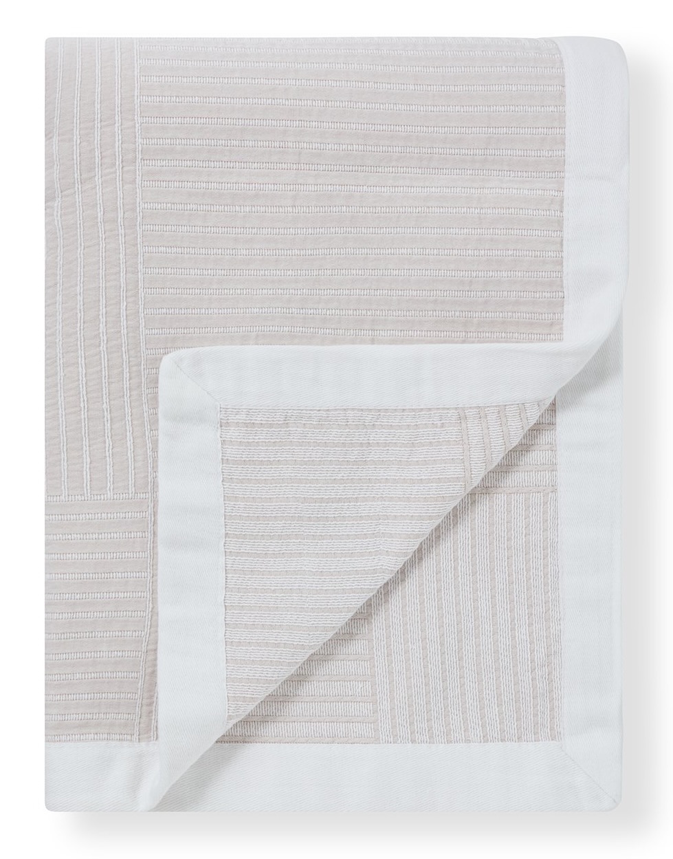 Lexington Tagesdecke Jaquard Karo beige/weiß 160x240 cm Lexington Tagesdecke Jaquard Karo beige/weiß 160x240 cm