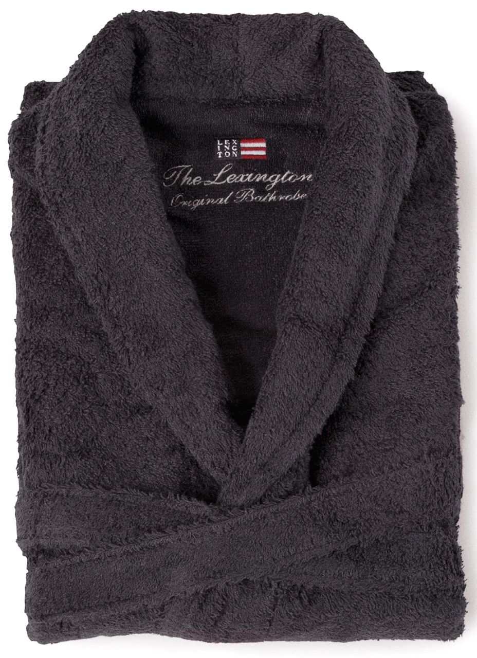 Lexington Bademantel Original anthrazit Gr. M