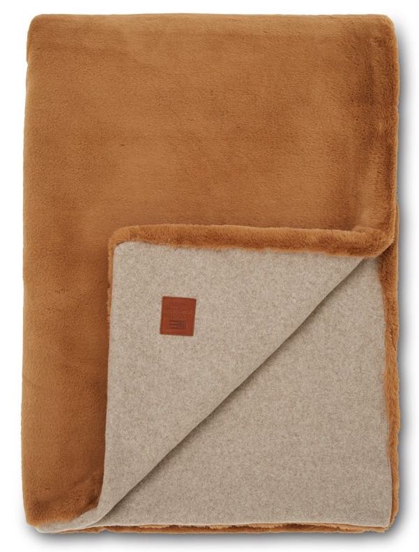 Lexington Plaid Fake Fur cognac Lexington Plaid Fake Fur cognac