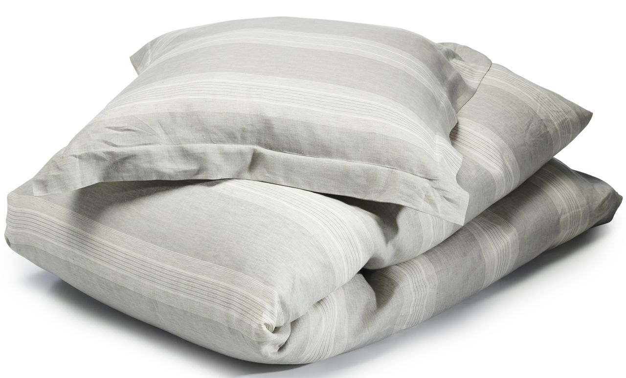 Libeco Bettwäsche Sisco hellgrau/wollweiß Libeco Bettwäsche Sisco hellgrau/wollweiß
