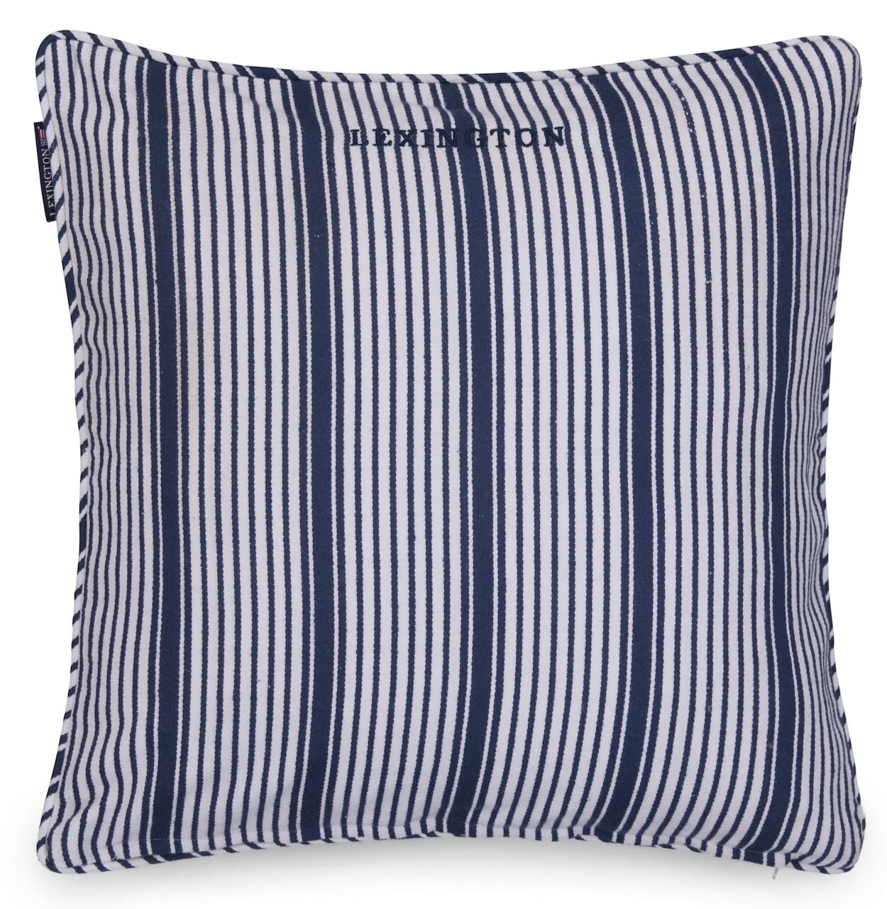Lexington Kissenbezug Streifen navy/weiß