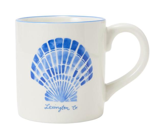 Lexington Becher Muschel weiß/blau