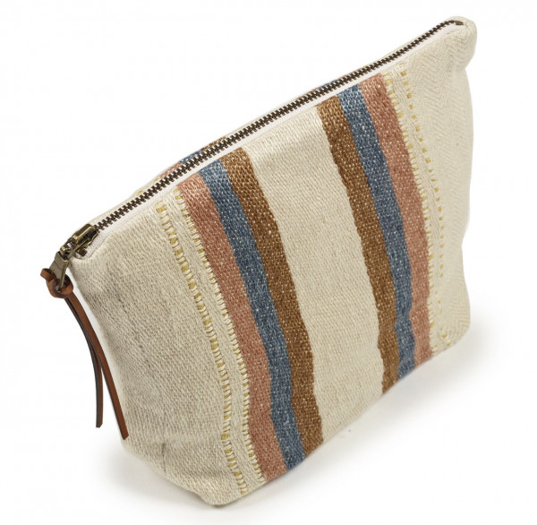 Libeco Tasche klein Harlan Stripe natur/braun/blau
