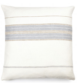 Libeco Kissenbezug Propriano wollweiß/grau/beige 50 x 50 cm