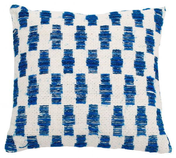 Flamant Kissen Jerro weiß/blau