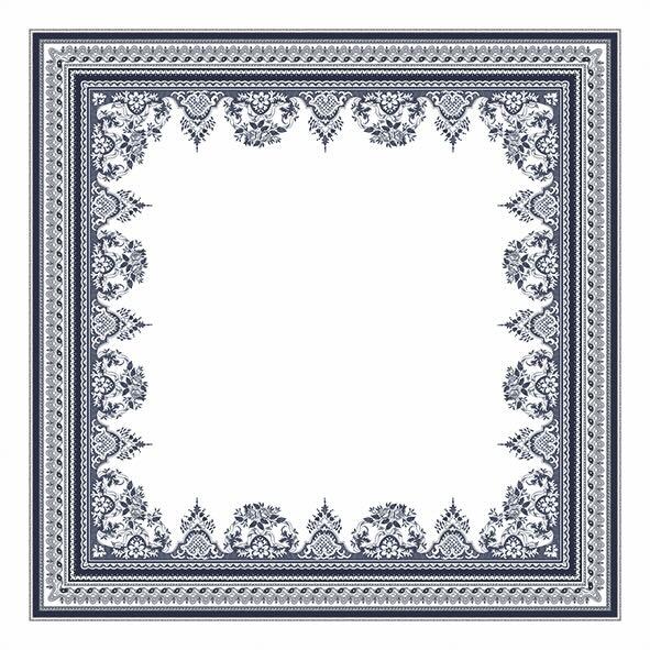 Gien Tischdecke Depareillees bleu