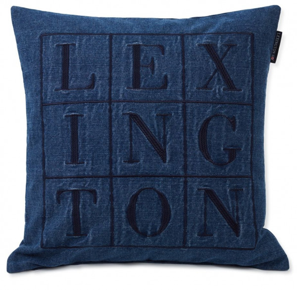 Lexington Kissenbezug Logo Denim