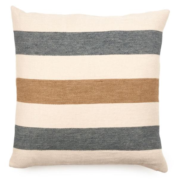 Libeco Kissenbezug Dakota Stripe natur/braun/blau