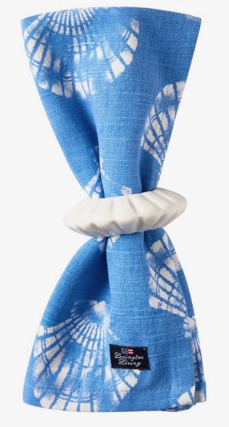 Lexington Serviette Muschel blau/weiß
