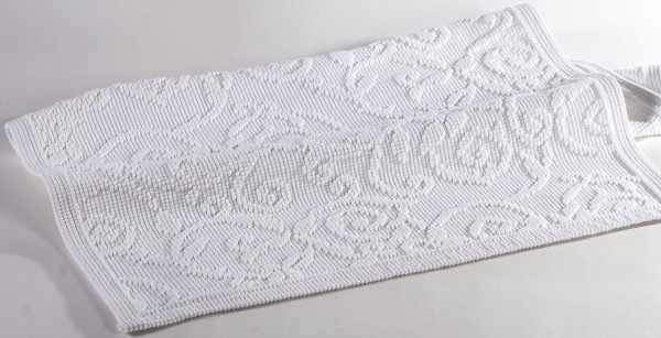 Evelyn Kahle Badematte Paisley weiß