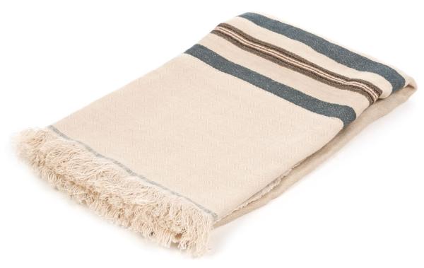 Libeco Plaid Vourkari natur/river/braun/schwarz