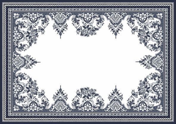 Gien Tischset Depareillees bleu