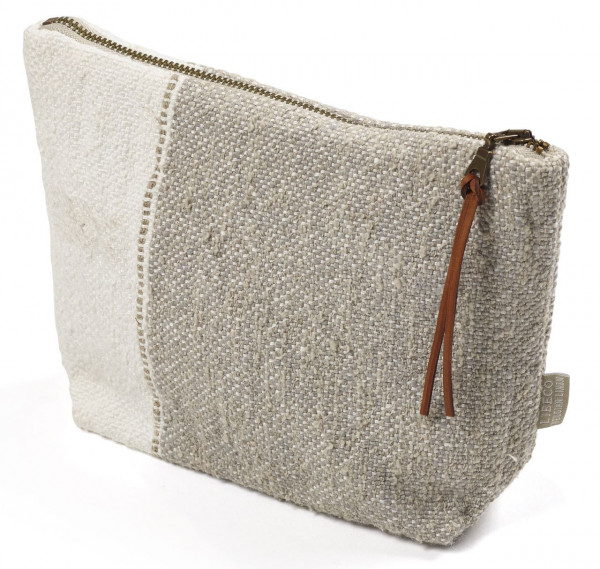 Libeco Tasche klein Charlotte grau/weiß oyster