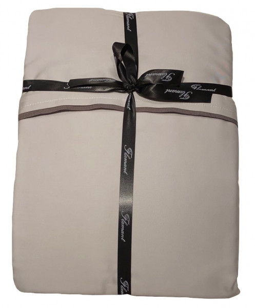 Flamant Bettwäsche-Set Suave silger/grau 155x220 + 80x80 cm