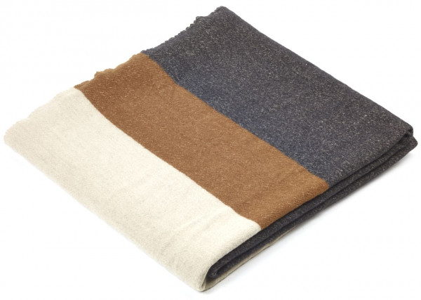 Libeco Plaid Nash grau/natur/braun
