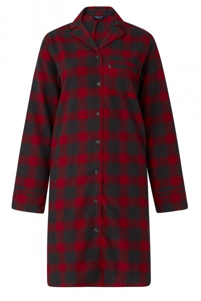 Lexington Nighshirt Avery Flanell Karo rot/grau
