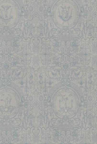 Leitner Leinen Bettüberwurf Cartouche
