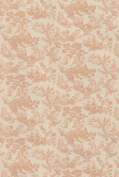 Leitner Leinen Bettüberwurf mit Vlies Toile-de-Jouy