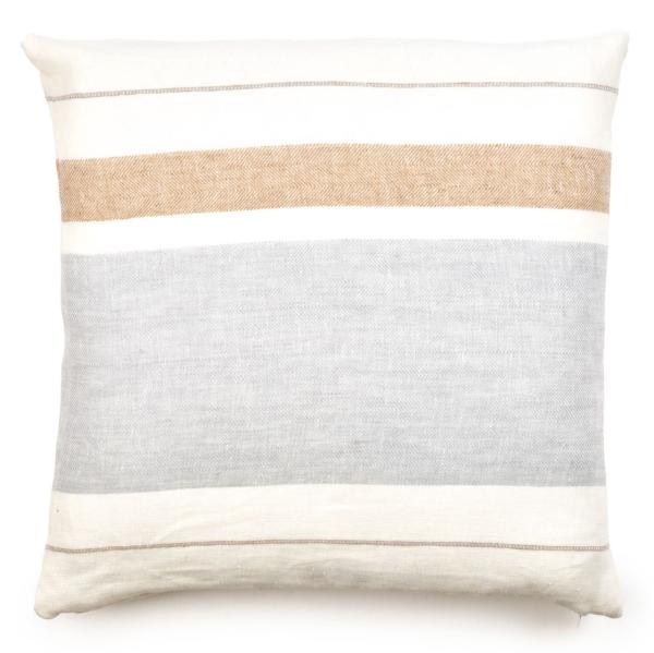 Libeco Kissenbezug Oyster Stripe wollweiß/stone/beige