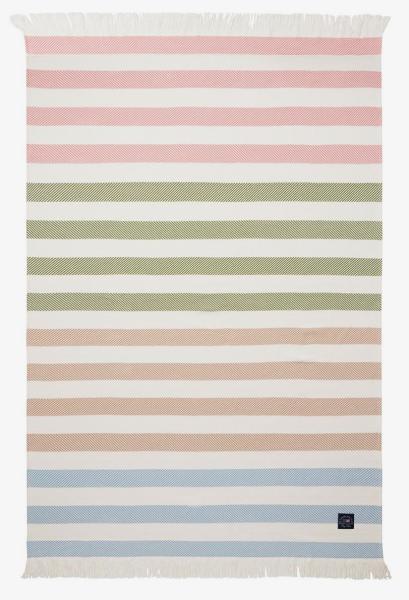 Lexington Decke Multi Stripe Cotton blau/weiß/beige/grün/rosa