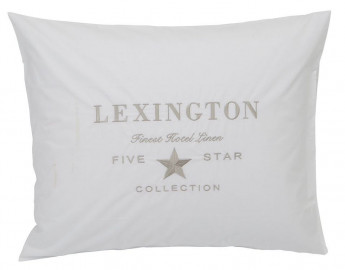 Lexington Kissenbezug Embroidery Perkal weiß/natur weiß, 50 x 70 cm