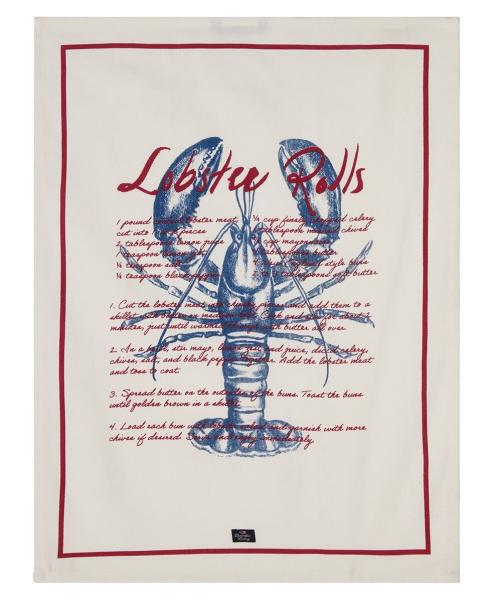Lexington Geschirrtuch Lobster weiß/blau/rot