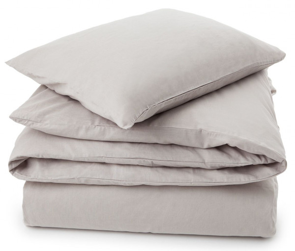Lexington Bettwäsche-Set Urban Cotton Linen hellgrau 135x200/80x80 cm