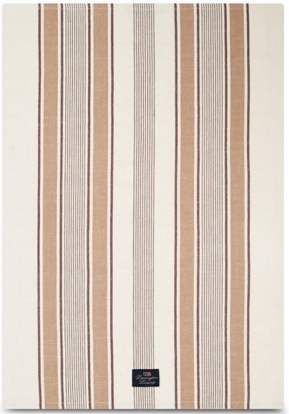 Lexington Geschirrtuch Striped braun/weiß