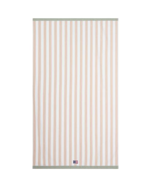 Lexington Strandtuch Streifen beige/weiß/hellgrün