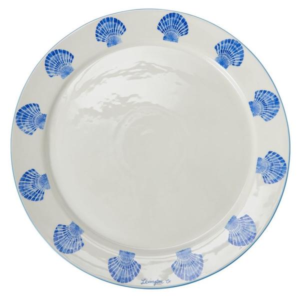 Lexington Platte Muschel weiß/blau