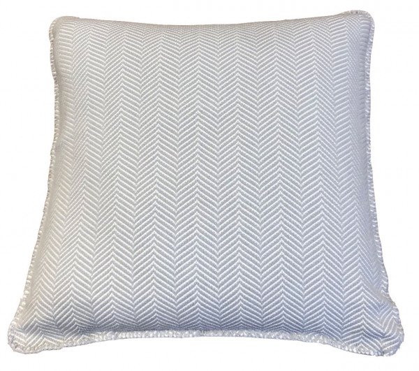 Evelyn Kahle Kissenbezug Lido Fischgrät grau/offwhite 50x50 cm