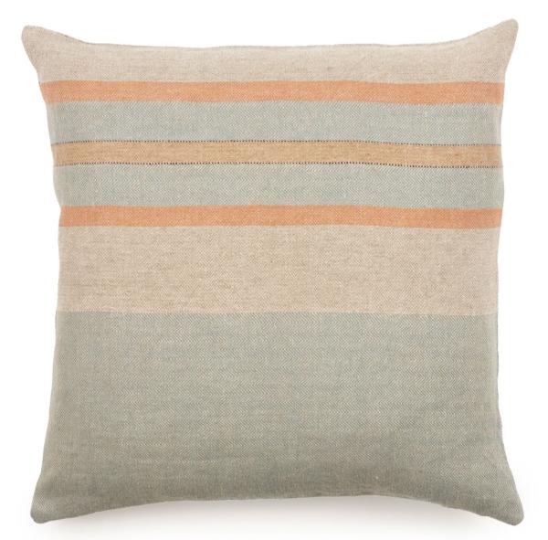 Libeco Kissenbezug Multi Stripe lago/safran